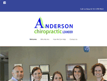 Tablet Screenshot of myleanderchiropractor.com